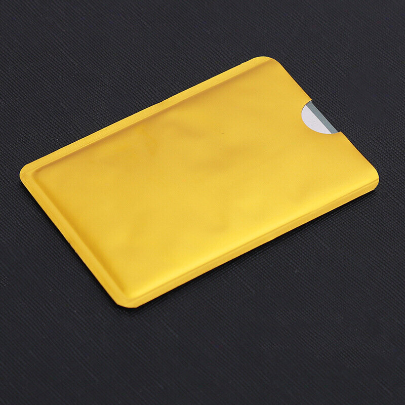 10pcs 알루미늄 RFID 카드 홀더 차단 은행 도난 방지 지갑 보호 케이스 신용 카드 케이스 안전 리더 스마트 쉴드 신제품