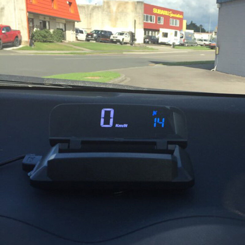 Auto Speedometer KPH/KPM กระจก GPS HUD Head-Up Display Universal ความเร็วโปรเจคเตอร์เข้ากันได้กับรถยนต์ทั้งหมดรถบรรทุกรถ H400G