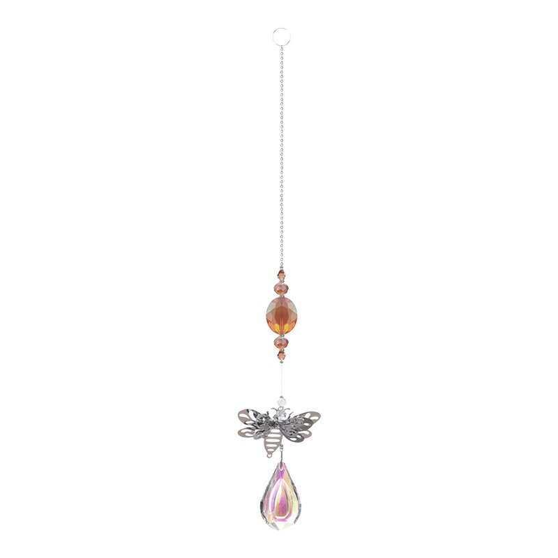 Bee Feifei-colgante de cristal chapado, iluminación, luz solar, atrapasueños, adornos de jardín