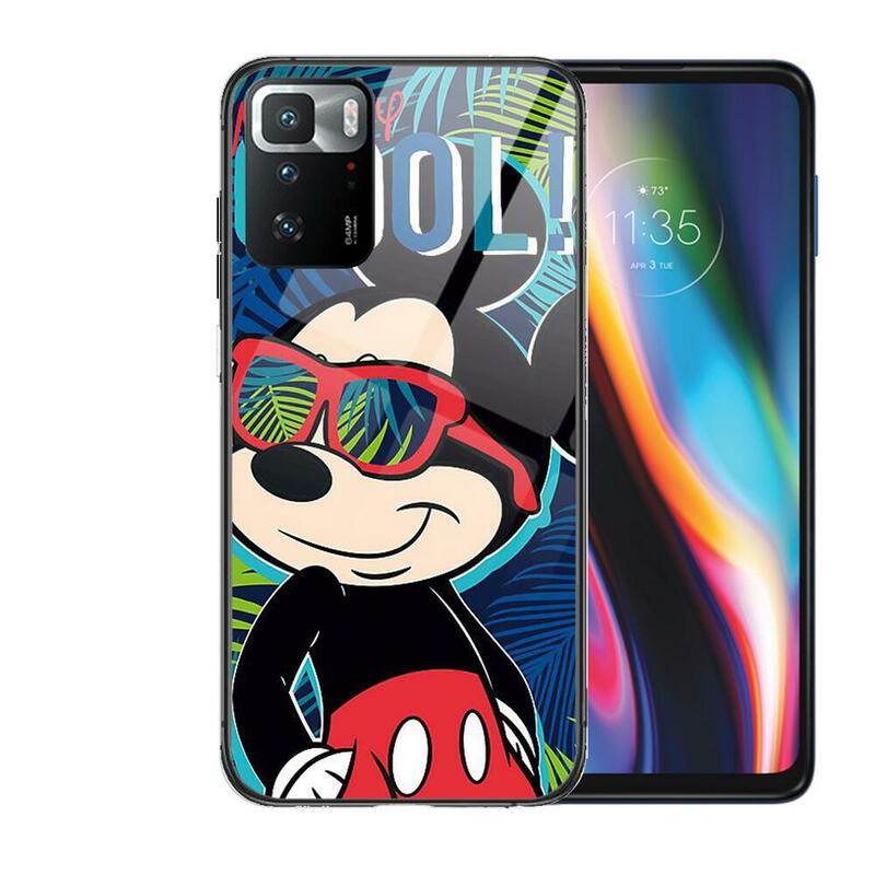Micky y minnie mouse-carcasa de cristal templado para teléfono móvil, cubierta de cristal de buena calidad funda de teléfono para XiaoMi Redmi Note 10, 9S, 8, 7, 6, 5, A, 10t Pro, 9T