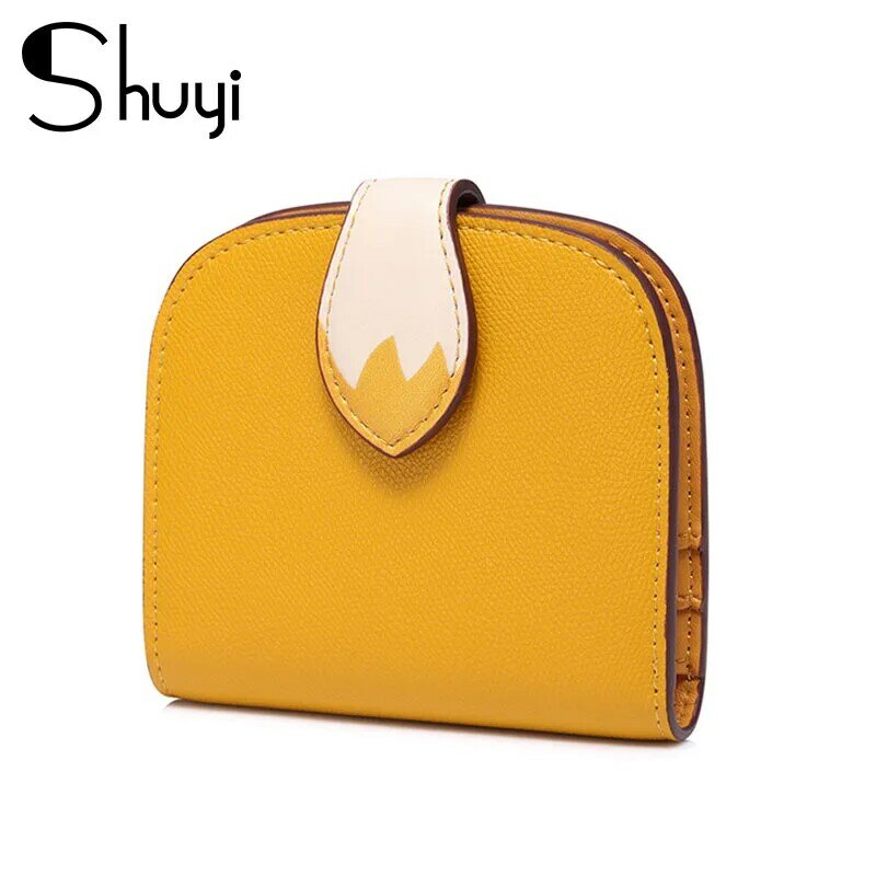Wallet for Women Fashion High Quality PU Leather Female Coin Purse Cartoon Fox Tail Buckle Girl Wallet Cute Lady Card Holder
