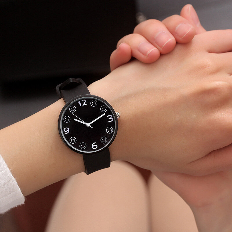 赤ちゃんスタディ-時間ブレスレット時計学生腕時計ガールズ時計ファッションスマイリー腕時計子供用腕時計防水キッズクォーツ腕時計