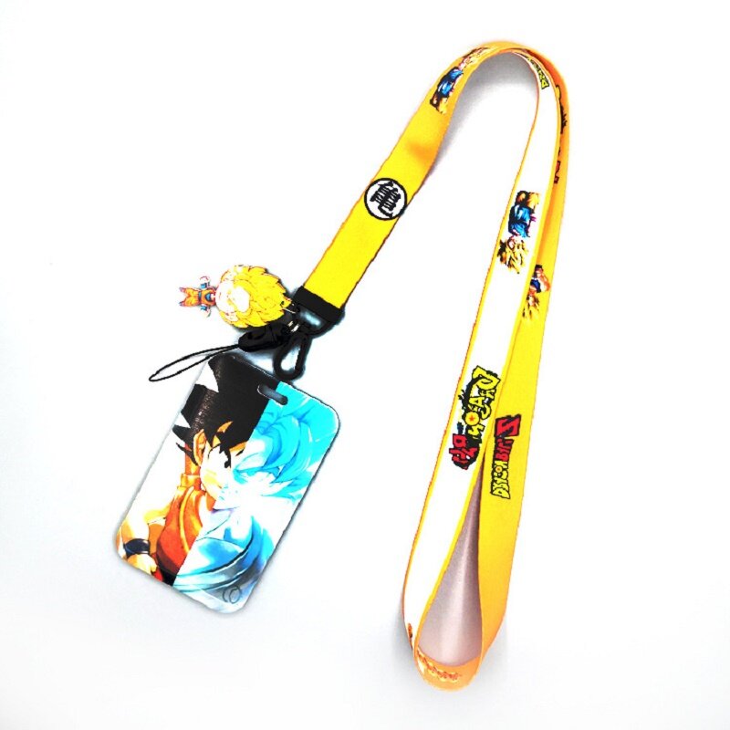 Cartoon animation creative mobile phone lanyard mobile phone chain hanging neck card holder male and female key lanyard
