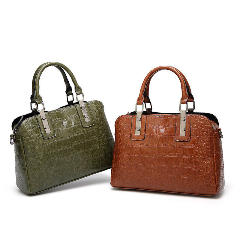 Women's bags 2021 new European and American fashion crocodile pattern simple handbags ladies shoulder messenger bags high qualit
