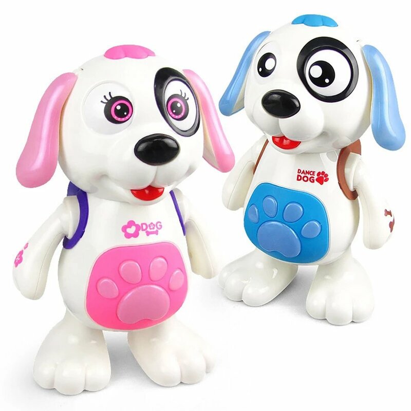 Electric Music Light Dance Walk Robot Dog Toy Without Battery Puppy Bounce Interesting Bionic Function Toy
