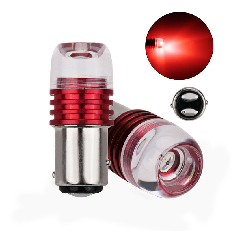 Hot Sale 2PCS Bulbs For Car Tail Brake Lights Auto Turn Signal Lamp Bulb Red 1157 BAY15D P21/5W Strobe Flashing LED Projector