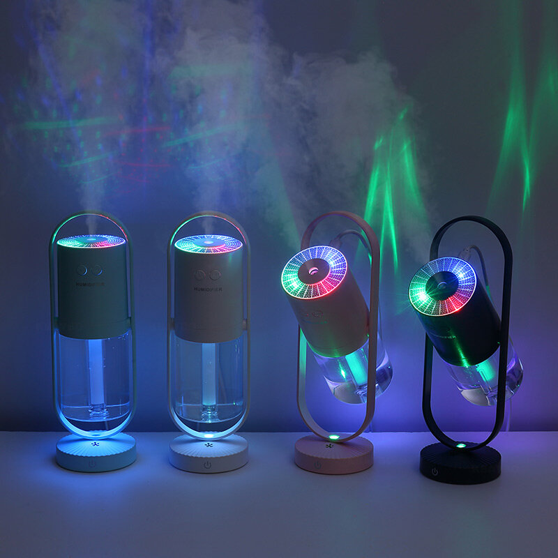 KBAYBO 200ml Luftbefeuchter Ultraschall Nebel Maker Tragbare Aroma Diffusor Spray LED Licht Für Home Office Air Luftbefeuchter USB