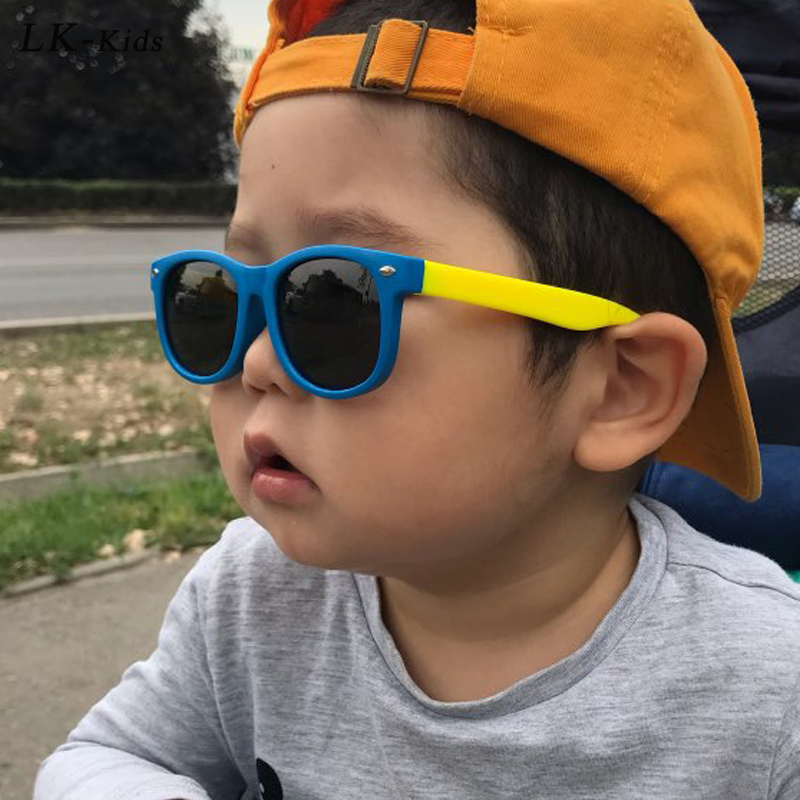 LongKeeper-gafas de sol polarizadas TR90 para niños y niñas, gafas de seguridad de silicona, regalo para bebés, UV400