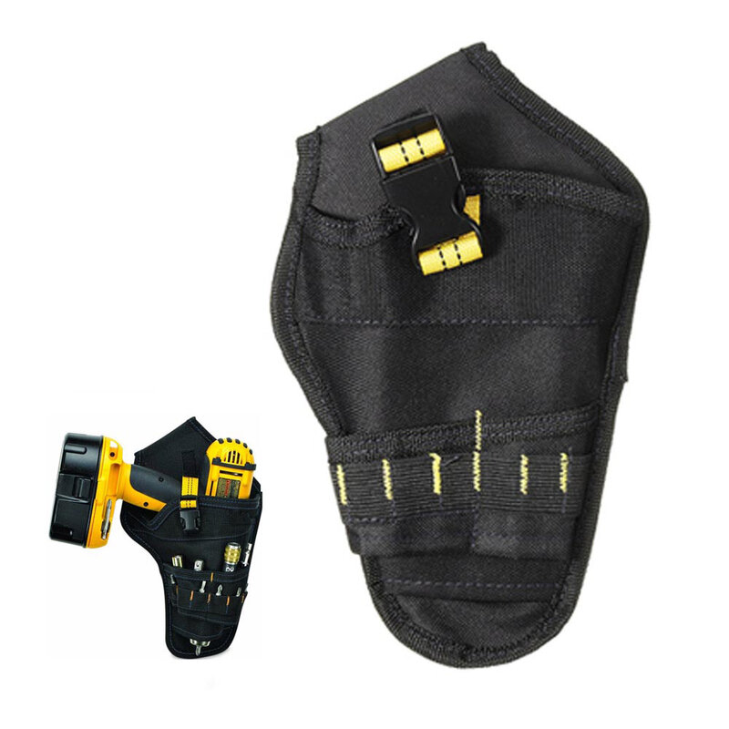 Heavy-duty Drill Holster Tool Belt Pouch Bit Holder Hanging Waist Bag Drill Tool Storage Bags MD7