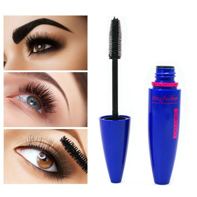 1pcs 4D Mascara Volume Waterproof Lash Extensioning Makeup Long-lasting Black Concentrated Eye Mascara Cosmetics TSLM1
