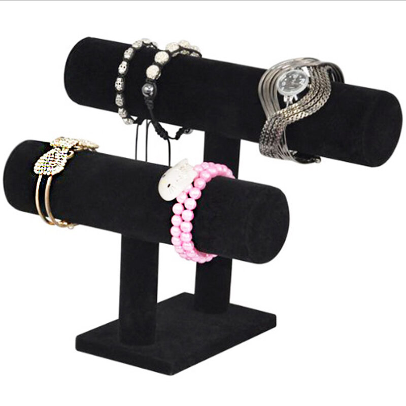 2 Tier T-Bar Bracelet Display Stand Holder For Jewelry Storage Jewelery Display Holder NYZ Shop