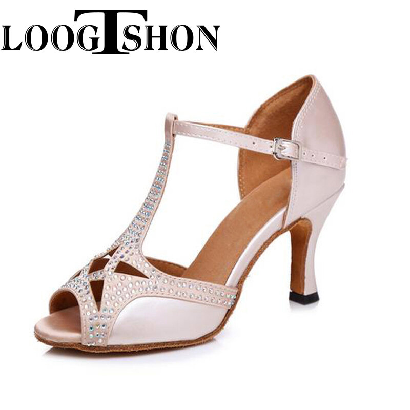 Туфли LOOGTSHON для латиноамериканских танцев на водной платформе, женская обувь на высоком каблуке, джазовая обувь, танцевальная обувь для дев...