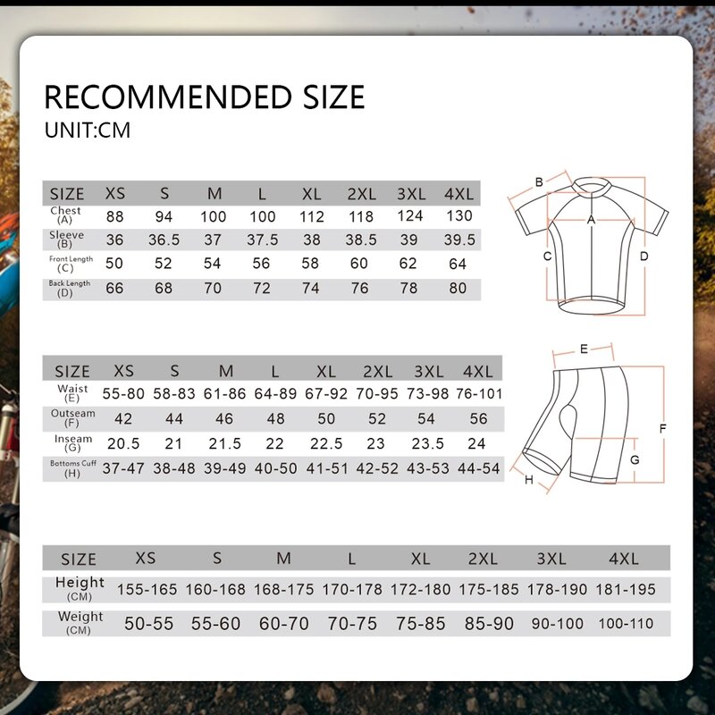 Summer Men's New 2022 RAUDAX Cycling Jersey Set clothes Mountain Cycling Clothes Suits Ropa Ciclismo Verano Bike Wear Triathlon