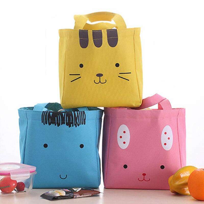 Thermal Cooler Insulated Cartoon Lunch Box Storage Picnic Bag Pouch Portable