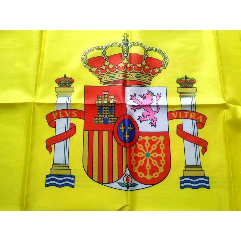 Spain Spanish Flag 120 x 180 cm 100D Polyester Flags 60x90cm 21x14cm National Country Banner For Home Decoration 3X5FT 90X150CM