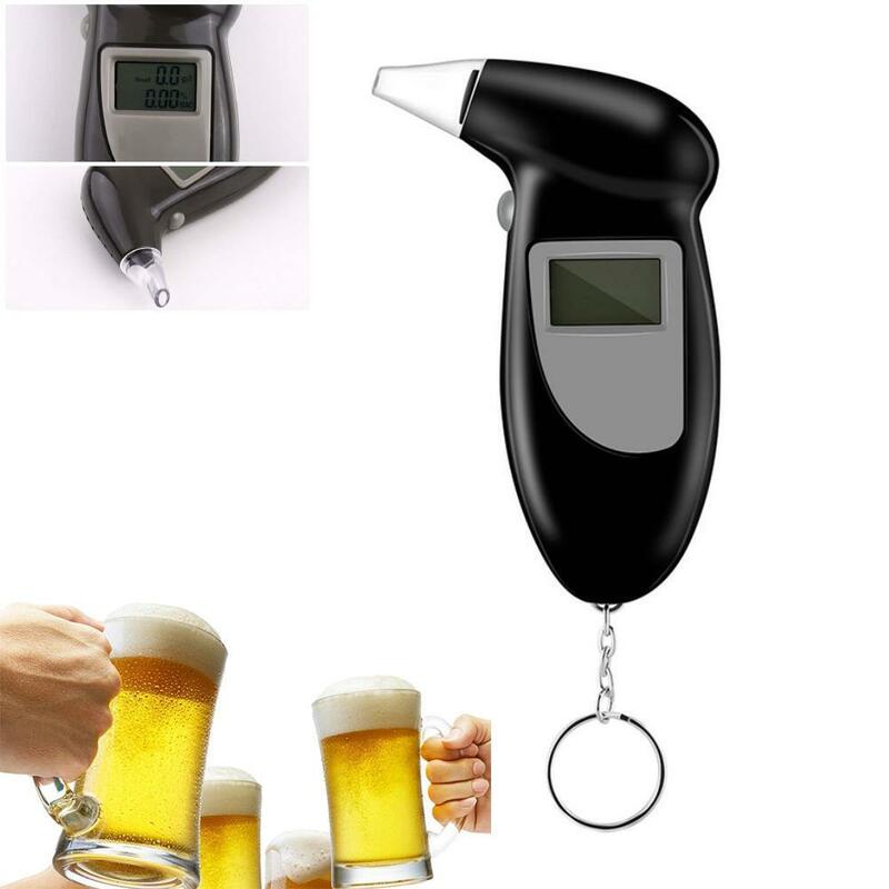 Handheld Digital Backlight Alcohol Tester Digital Alcohol Tester Respiração Bafômetro Analyzer Detector LCD Backlight Luz