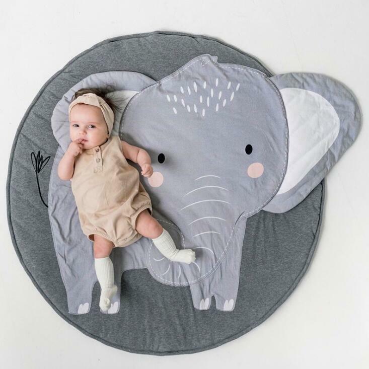 3次元の丸いカーペット,安全で快適な赤ちゃんゲームのパッド,装飾