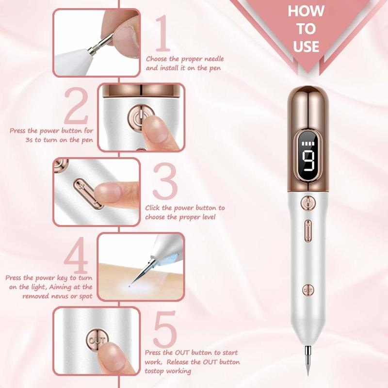 9 Nivel bolígrafo de Plasma láser topo tatuaje peca verruga Etiqueta de eliminación pluma mancha removedor de cara LCD cuidado de la piel de la máquina de la belleza