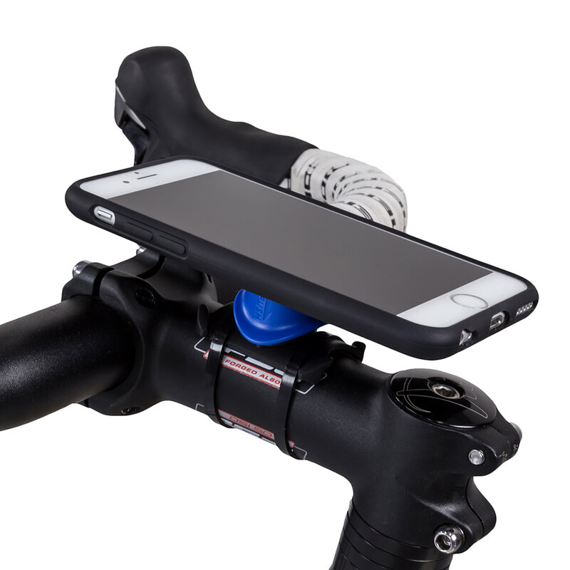 Quadlock bicicleta guiador titular da haste titular do telefone com montagem rápida caso para o telefone universal montar à prova de choque