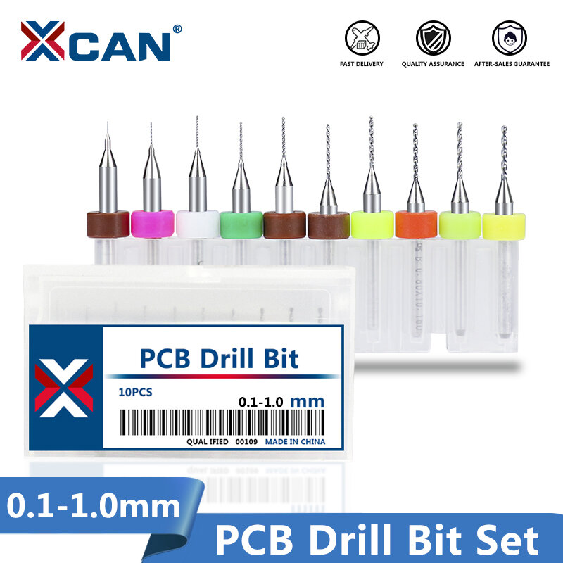 Free shipping 0.1mm to 1mm PCB Mini Drill Bit Carbide Drill Bit for Drilling Print Circuit Board CNC Machine Drill Bits