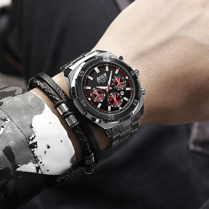 Hoge Kwaliteit Relogio Masculino Horloges Mannen 2022 Top Merk Luxe Gouden Chronograaf Mannen Horloges Goud Grote Mannelijke Horloge