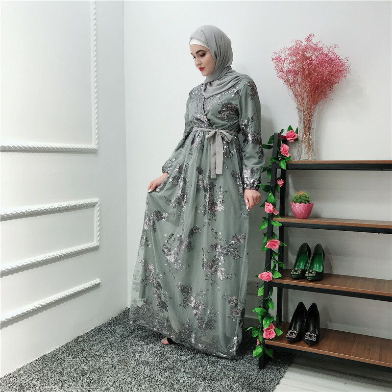 두바이 아랍어 이슬람 드레스 라마단