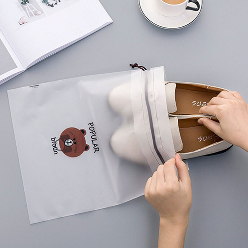 동물 화장품 가방 주최자 여성 스토리지 파우치 귀여운 메이크업 가방 투명 여행 세면 용품 가방 메이크업 가방 방수