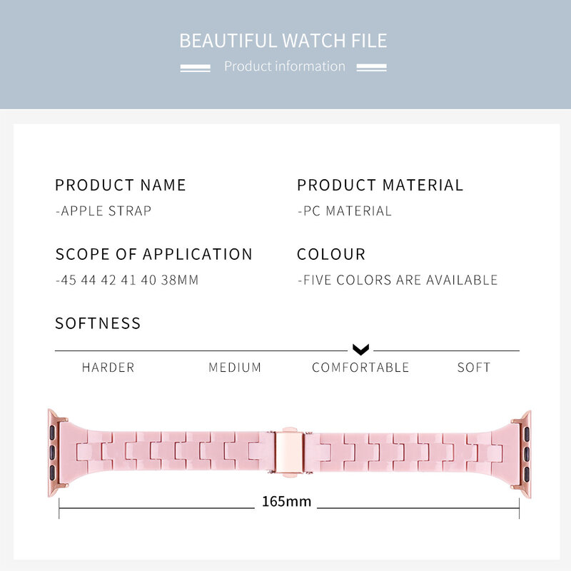Mais novo pulseira para apple assistir banda série se 7 6 5 432 feminino para iwatch pulseira 38 40mm 41mm 42mm 44 45mm pulseira acessórios