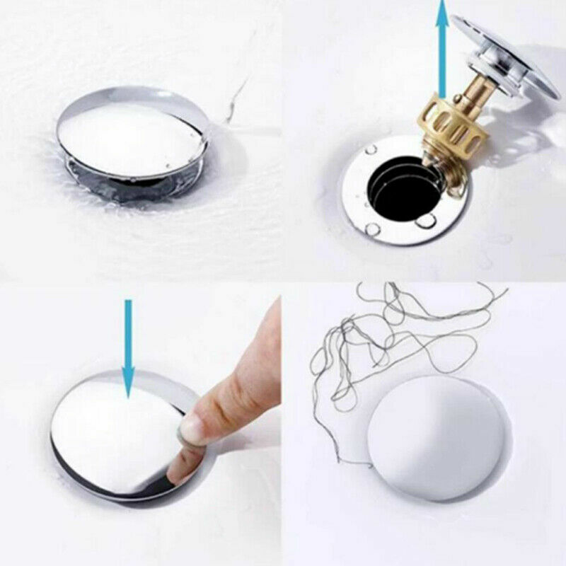 Universal Wash Basin Bounce Drain Filter Bouncing Core Filter Bathroom Plug Trap Sink Drain Strainer Home Faucet Accessories