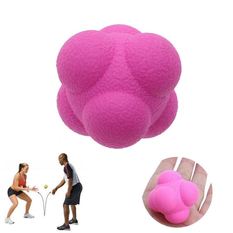 Bola de agilidad Hexagonal para entrenamiento, Bola de reacción de ágil para mejora de la mano, eyereaction, pelota para hacer ejercicio, deporte, medicina