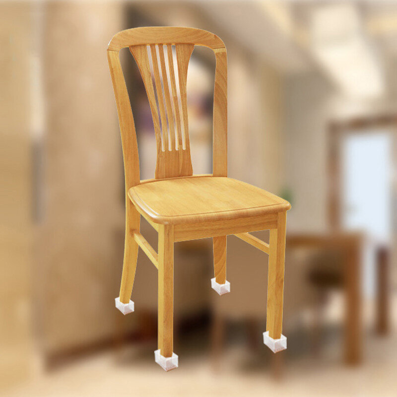 Tapas de silicona para patas de silla, protectores de suelo de madera, rectangulares, cuadradas, redondas, almohadillas para pies, muebles y mesas, 10 unidades por juego, envío directo