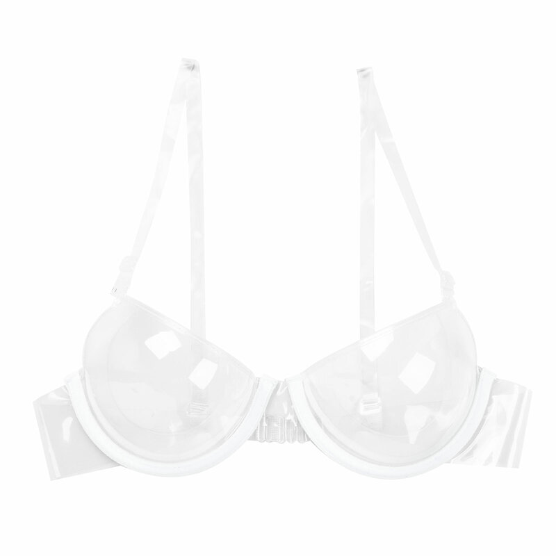 Sexy Bras for woman Transparent Bra Top Plastic Push Up Bras Invisible Adjustable Shoulder Straps Bra Brassiere with Underwire