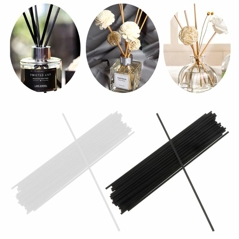 50Pcs 21.5cmx3mm Fiber Sticks Diffuser Aromatherapy Volatile Rod for Home Fragrance Diffuser Home Decoration Fast Reach