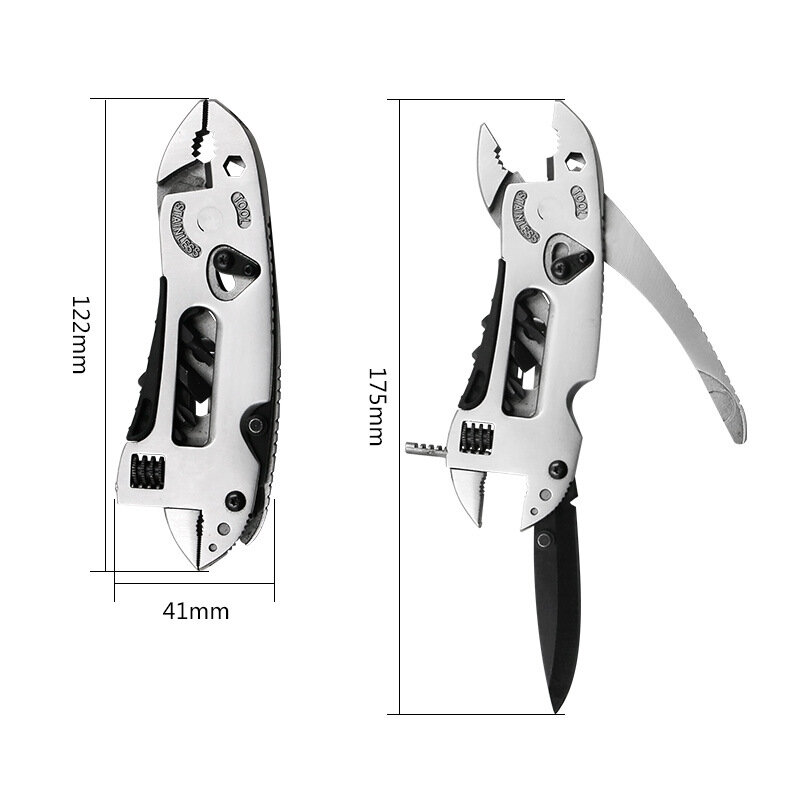 Outdoor Camping Picnic Standing Pliers Multi-function Tool Pliers Outdoor Wrench Tool Combination for Family Essential Tool