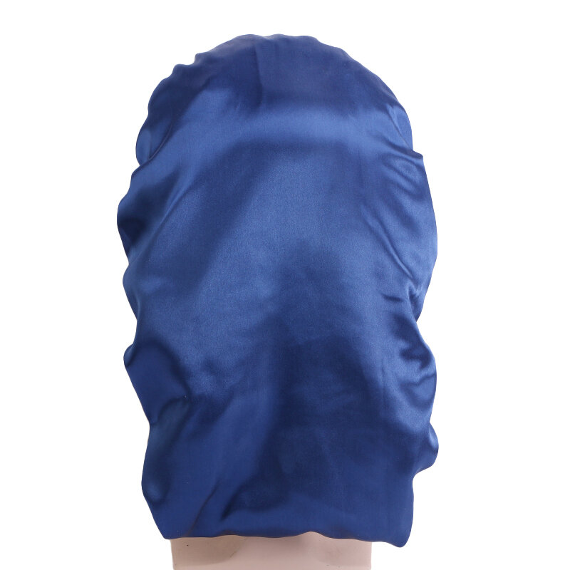 ใหม่ Mens ซาตินยาว Bonnet Dreadlock คู่ชั้นยืดหยุ่น Night Sleep Cap Soild สี Chemo Cap Soft Headcover