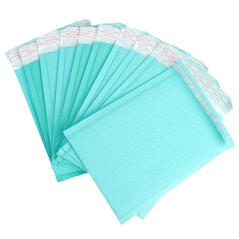 10pcs 180x230mm spazio Utilizzabile Teal Poly bubble Mailer buste imbottite Mailing Sacchetto Autosigillante Sacchetti di Imballaggio