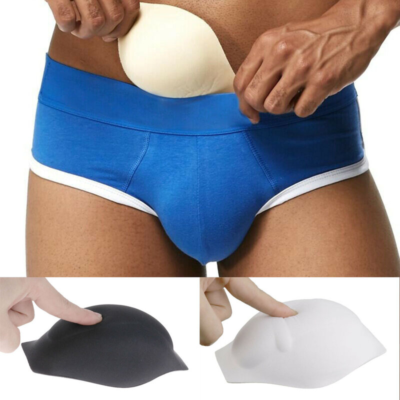 Men's Briefs Sponge Pouch Pad Cushion Underwear 3D Cup Bulge Enhancer Swimwear Briefs Men's Front-end Underwear Swimming Trunks