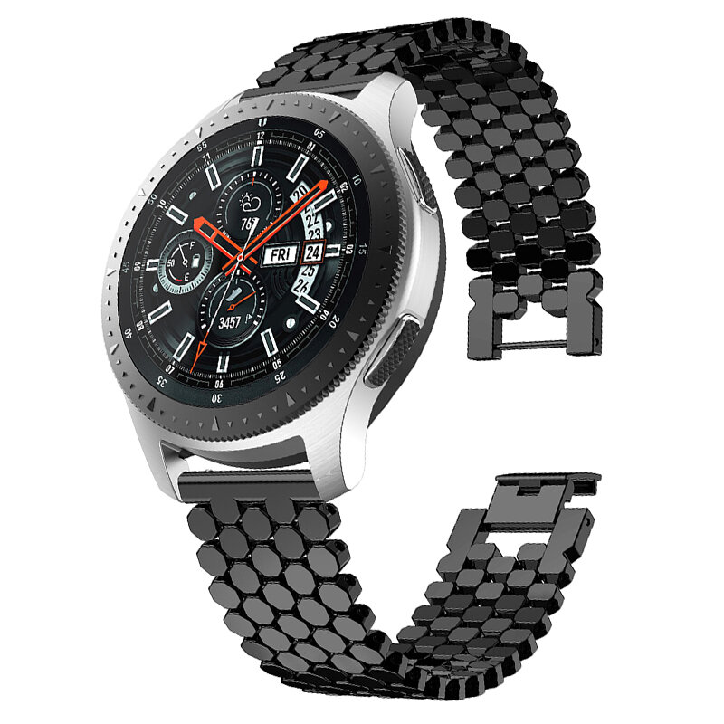 Correa de reloj de 22mm para Samsung Gear S3 Classic/S3 Frontier, correa de acero inoxidable para Samsung Galaxy Watch, pulsera de 46mm