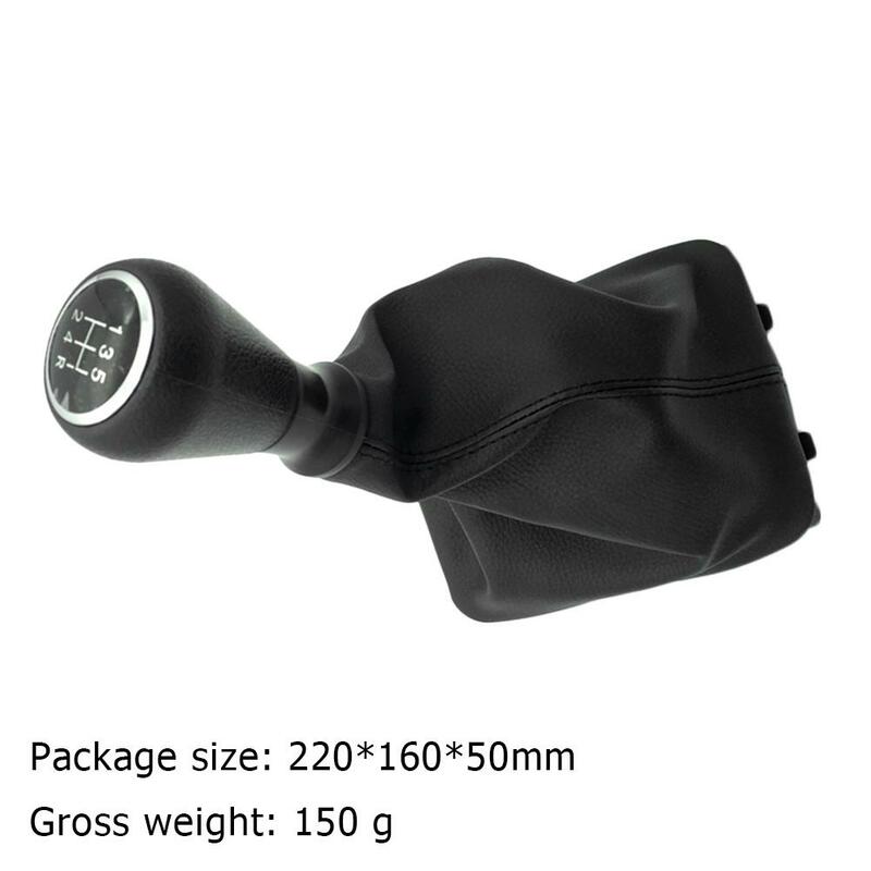 5 Speed Gear Shift Knob Shifter Lever Stick Boot Cover for Peugeot 206 Детали интерьера