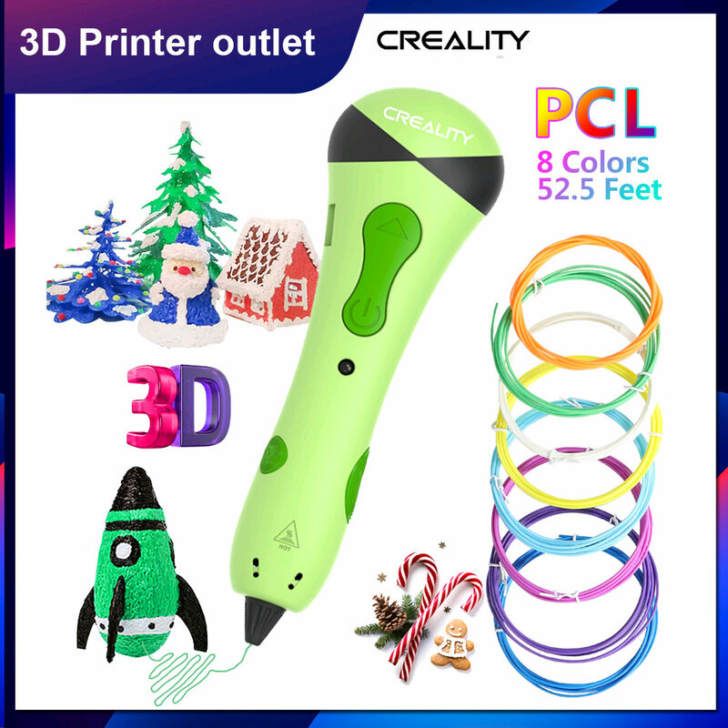 3D Pen With Led DIY 3D Printer Pen Drawing Pens 3d Printing Best for Kids With PLA Filament 1.75mm Christmas Birthday Gift
