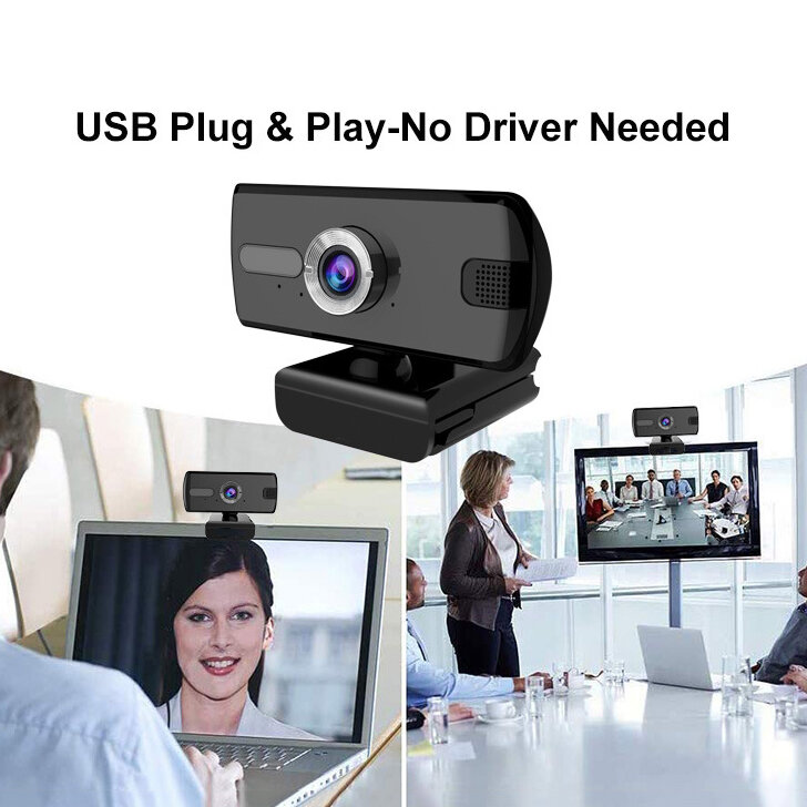 Volle HD 1080P Webcam Drehbare Mini Computer PC Webkamera Mit Mikrofon Für Live Broadcast Video Aufruf Konferenz Arbeit