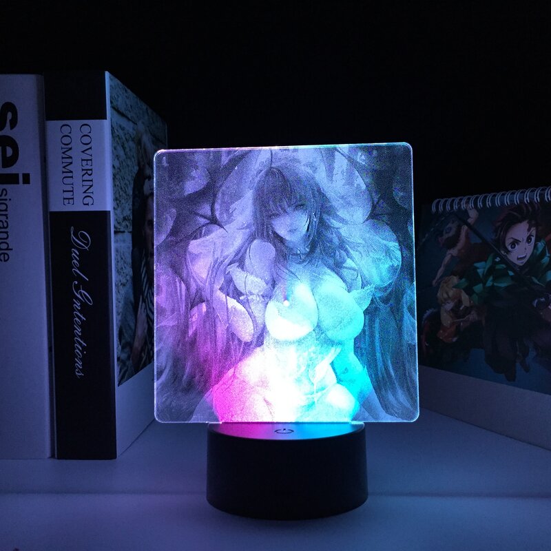 สวยสาวเซ็กซี่ Two Tone โคมไฟรูป LED Night Light สำหรับของขวัญวันเกิด2ห้องนอนที่มีสีสัน Decor มังงะ LED โคมไฟ Dropship