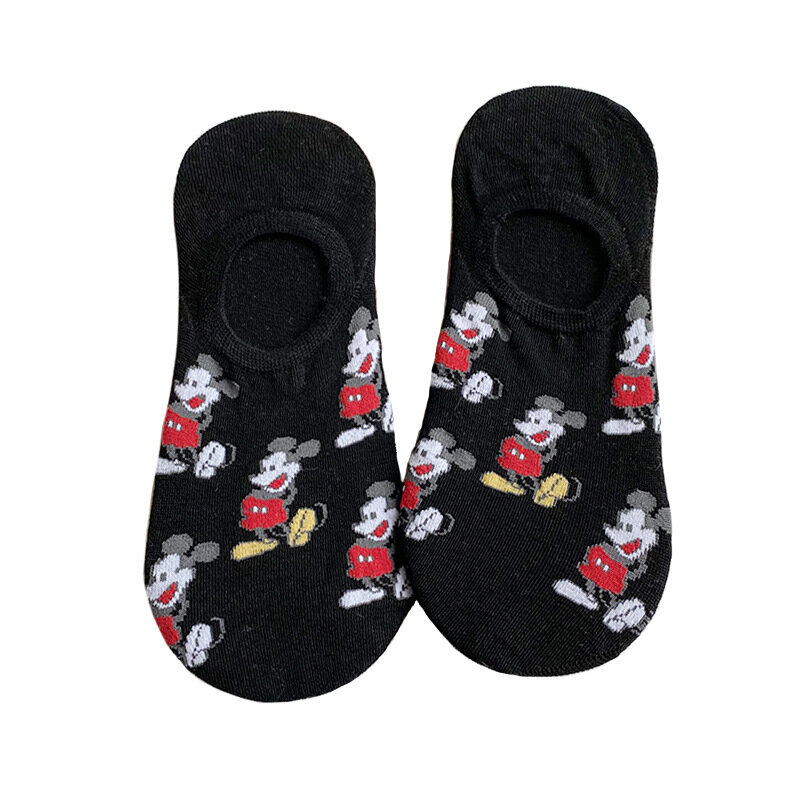 1 paio The New Disney Anime figure Summer thin Mickey Minnie mouse sock Cartoon casual xxx boy and girls Princess socks min