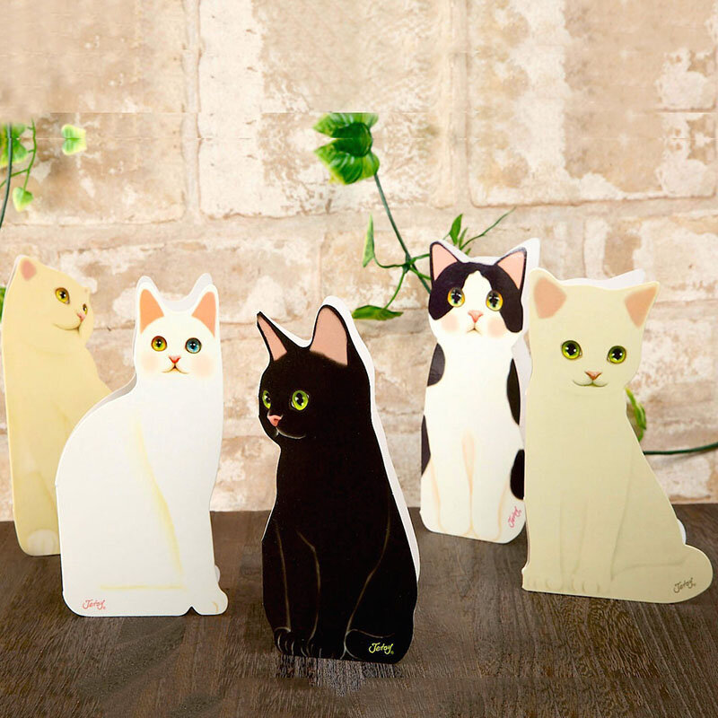3D แมวน่ารักการ์ดอวยพรสร้างสรรค์เทศกาลอวยพรแมวสุ่มน่ารัก Pc คุณภาพการออกแบบคำเชิญการ์ด