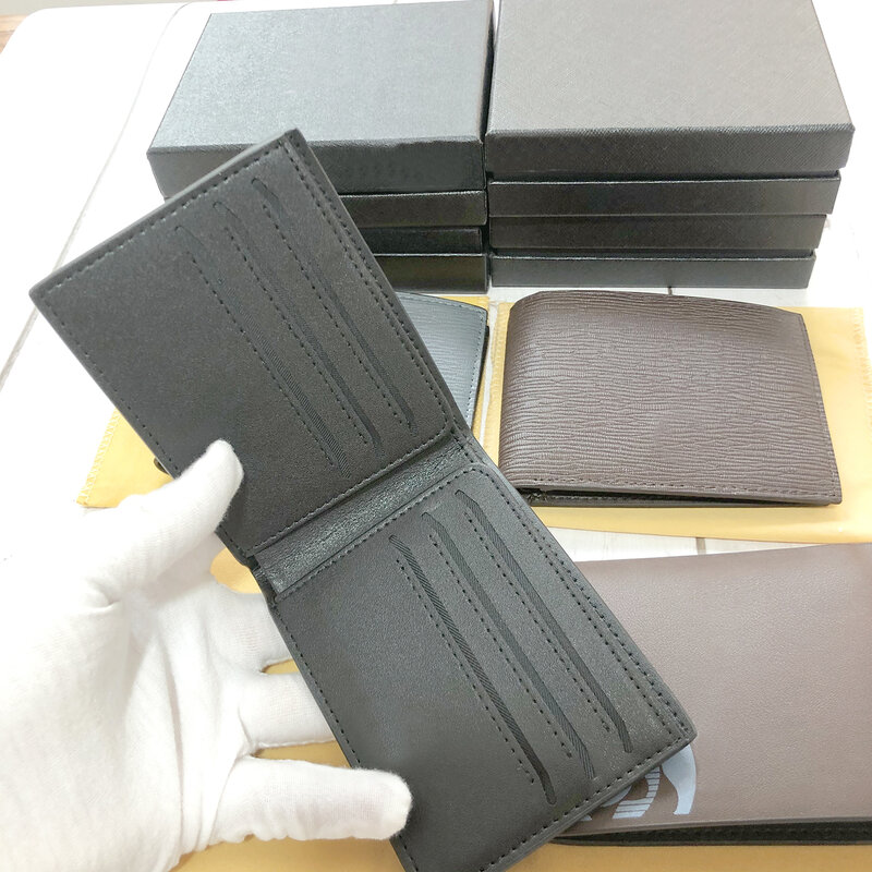 محفظة جلد رجالي عادية الأعمال جلد طبيعي فاخر محفظة محفظة نسائية للعملات المعدنية MHB01
