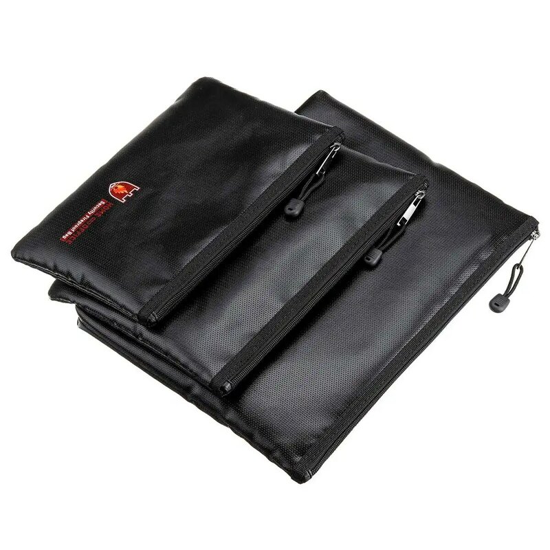 Przenośny ognioodporny wodoodporny dokument koperta Folder portfel ognioodporny portfel Lipo bezpieczna torba dla Home Office S/M/L