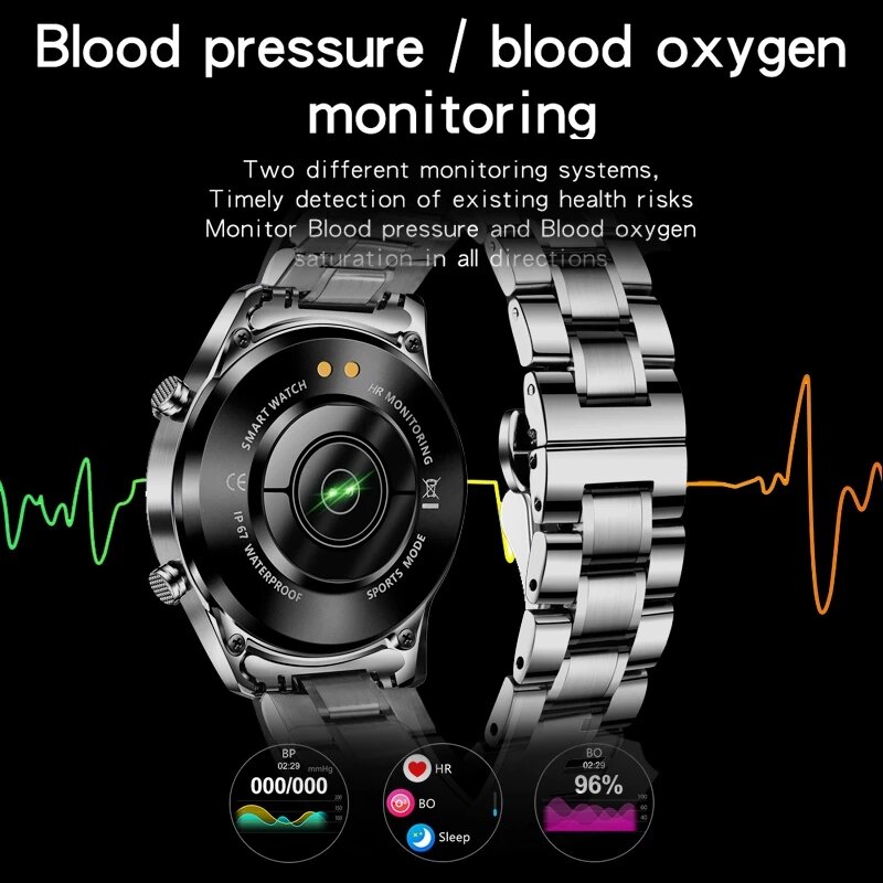 LIGE женские Смарт-часы, монитор сердечного ритма и артериального давления, роскошный керамический ремешок, фитнес-трекер для Android iOS SmartWatch