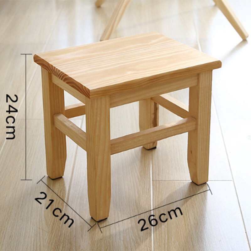 Multi-Function Solid Wood Shoe Bench Stool Children'S Adult Stool Living Room Home Small Bench Sofa Tea Table Chair On-Slip Bath