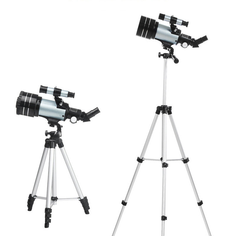 Telescopio astronómico con zoom profesional con clip para teléfono Visión nocturna HD para exteriores 150X Refractivo Espacio profundo Observación de la luna Regalos