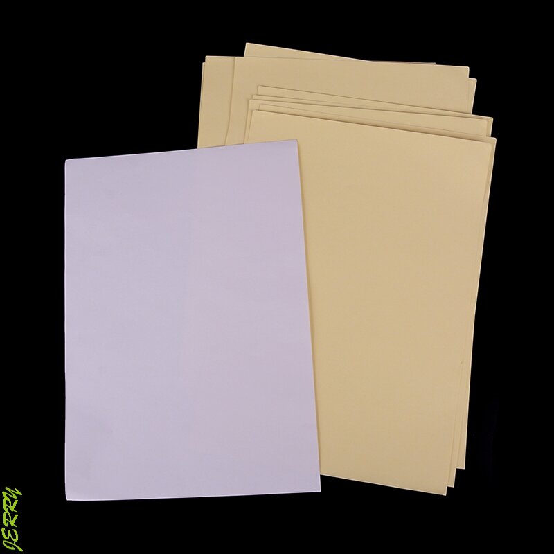 Juego de 10 hojas de papel autoadhesivo A4 mate, papel autoadhesivo blanco imprimible, 210mm x 297mm, para Iink Office, novedad